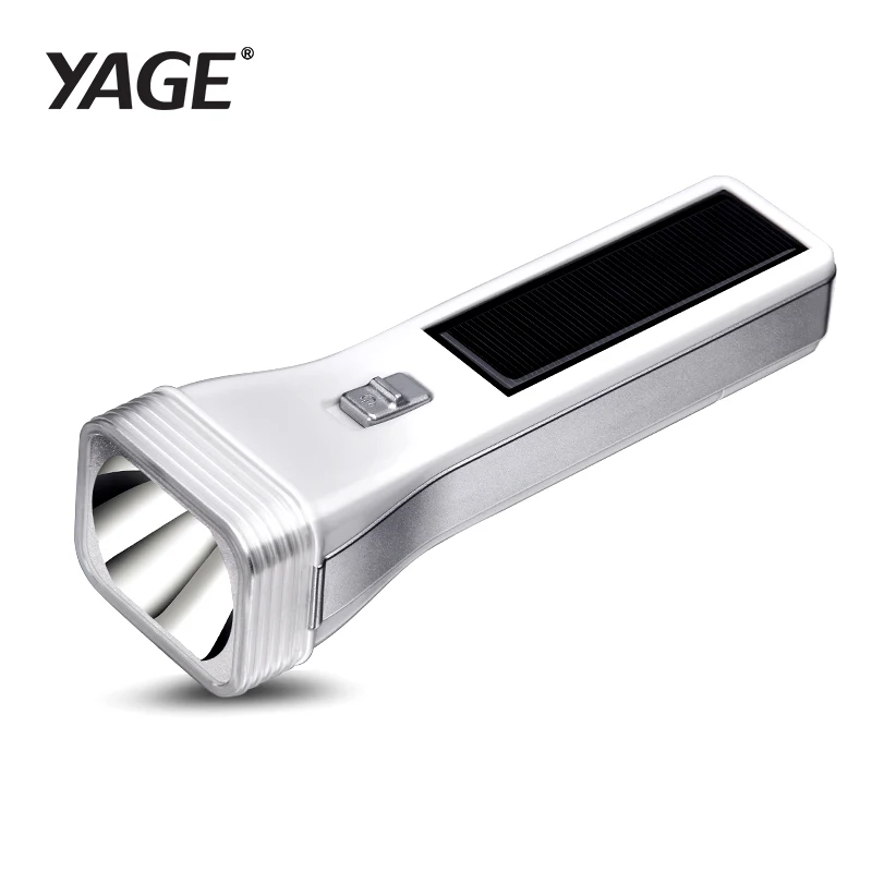 YAGE светодиодный светильник на солнечной батарее светодиодный светильник-вспышка для улицы водонепроницаемый энергосберегающий Многофункциональный флэш-светильник фонарь жесткий светильник аккумулятор 400 мАч