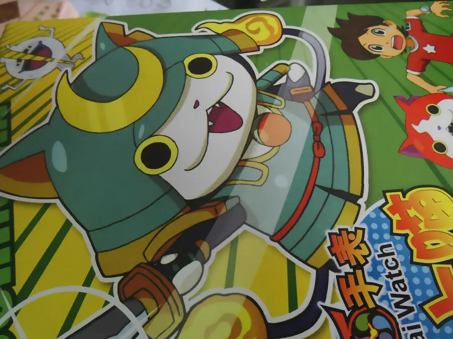 1X пластиковая детская модель для строительства часов Bushi Nyan Yokai игрушка 20*15*7