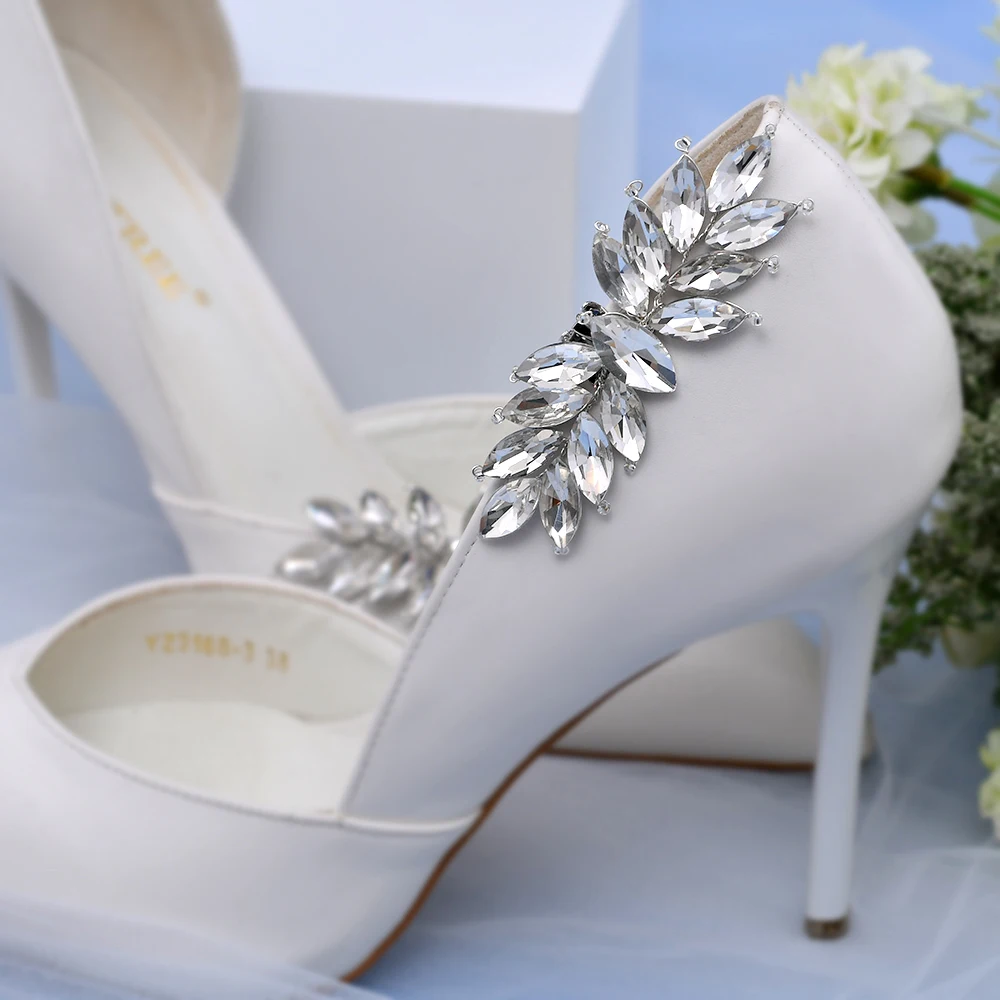 

TRiXY X31 2pcs Fashion Wedding Shoe Buckle Party Women Shoe Accessories Crystal Wedding Shoe Buckle Bride Bridesmaid Shoe Clips