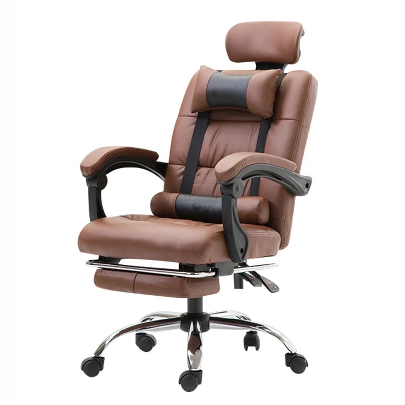 

Office Chair Ergonomic Computer Boss Chair with Footrest Multifunctional Fashion Household Reclining Lying Chair with Massage