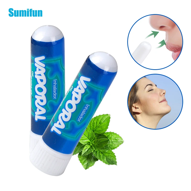

2Pcs Herbal Nasal Inhaler Rhinitis Mint Cool Cream Refreshing Essential Oil Nose Headache Carsickness Relief Ointment