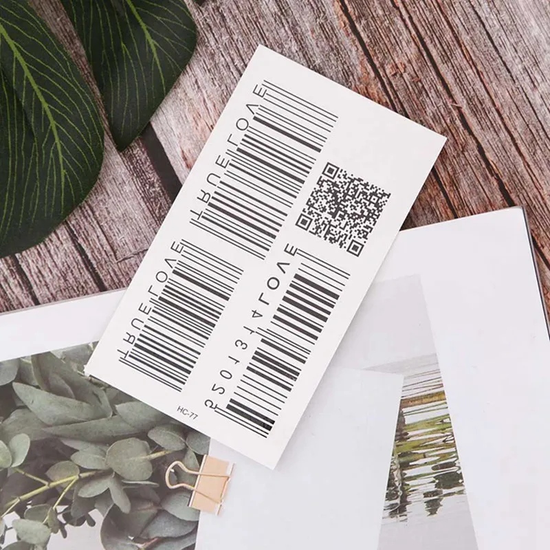 

QR Code Waterproof Temporary Tattoos Men Crown Temporary Tatoo Stickers Tatouage Temporaire Henna Tattoo Sleeve