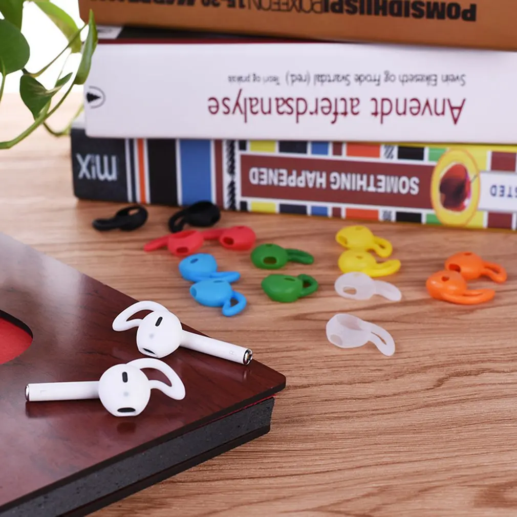 1 pair Earphone Silicone Case Anti-shedding Painless Eartips Ear buds tips For Apple 7/8/x Plugs Protection Accessories | Электроника