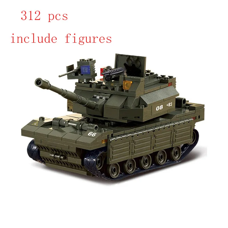 

Sluban 6500 Military Bricks Transport Tank Armored Vehicle Building Blocks 1 MOC Technical Model Assembled Toy
