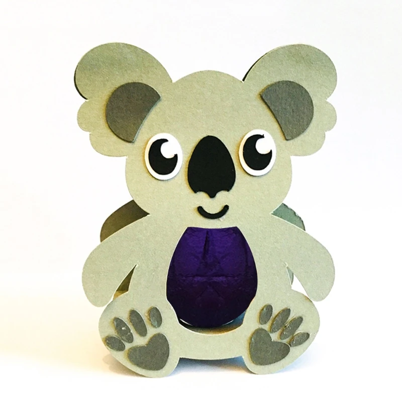 Пасха коала металлический Трафаретный вырубной штамп Скрапбукинг Сделай Сам для