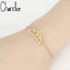 Браслет Chandler из нержавеющей стали для женщин, женский браслет с имитацией гор, обручальное ювелирное изделие для влюбленных, Прямая поставка