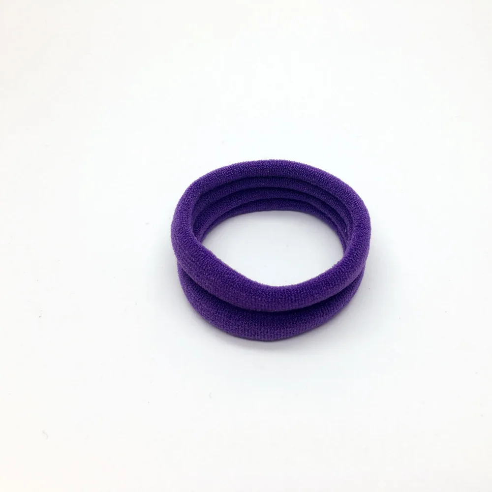 Dark Purple - 20 PCS 20 шт. яркие цвета резинки детские безопасные эластичные резинки для волос конский хвост держатель для девочек женские аксессуары для волос - Цвет: Dark Purple - 20 PCS
