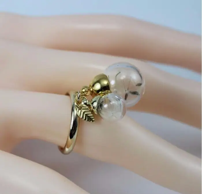 2 шт. кольцо с двойными шариками|ring ring|dandelion ringring ball |