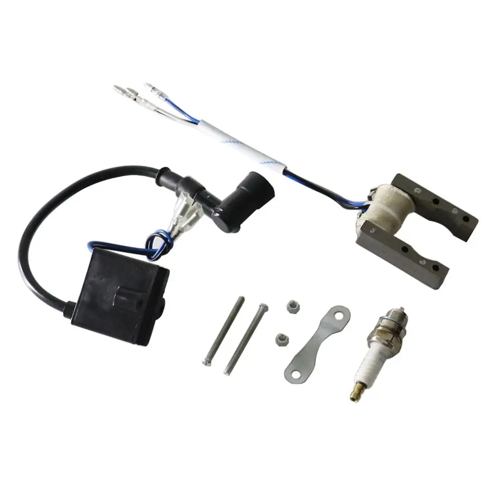 Комплект катушек зажигания с черным проводом 12 В для моторизованного велосипеда