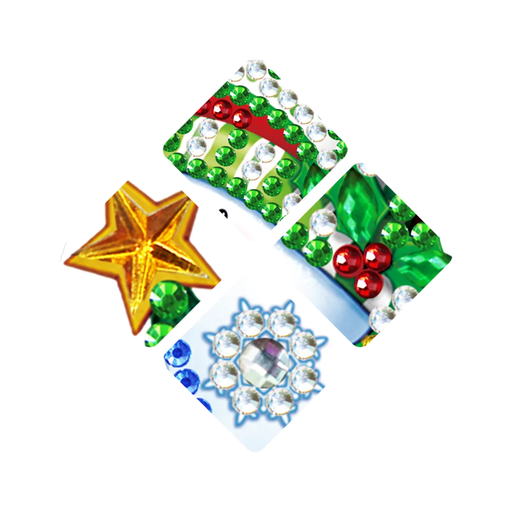 Алмазная живопись 5D сделай сам светодиодная лампа Рождественское украшение для