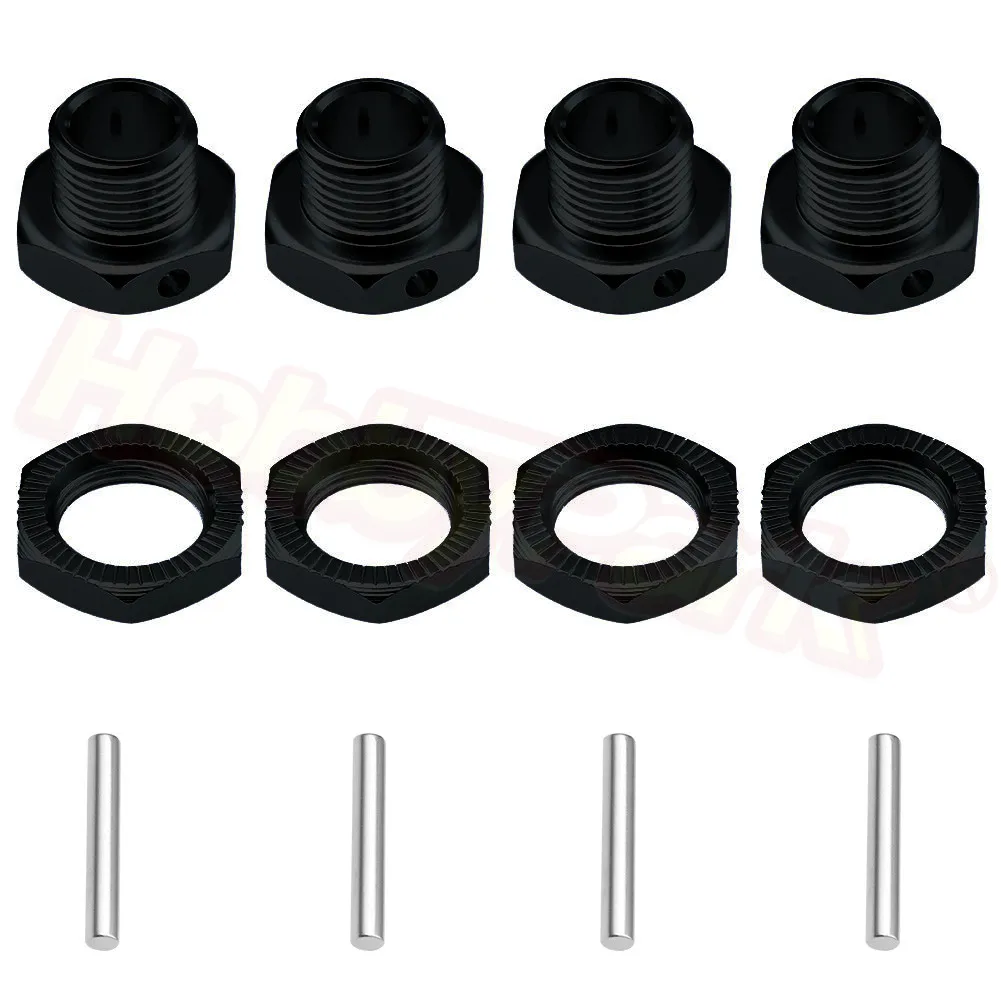 Оптовая продажа 5 компл./лот HSP 1/8 адаптер для шин колесная гайка 17 мм алюминиевые