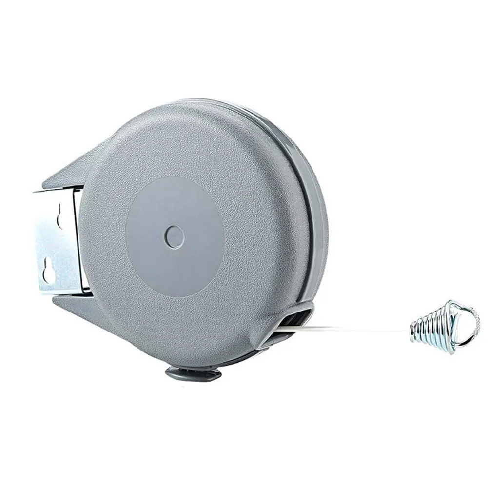 

Retractable Washing Line Wall Mount Extendable Clothes Rope Heavy Duty Laundry Drying Clothesline 12m Grey