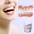 Зубные протезы Snap on Smile Dental, Верхняя Нижняя накладка на искусственные зубы, виниры с идеальной улыбкой, удобные подходят для отбеливания зубов
