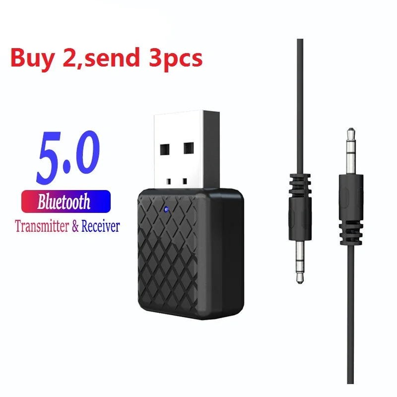 S6 Bluetooth 5 0 аудио приемник передатчик Мини стерео AUX RCA USB 3 мм разъем для ТВ ПК
