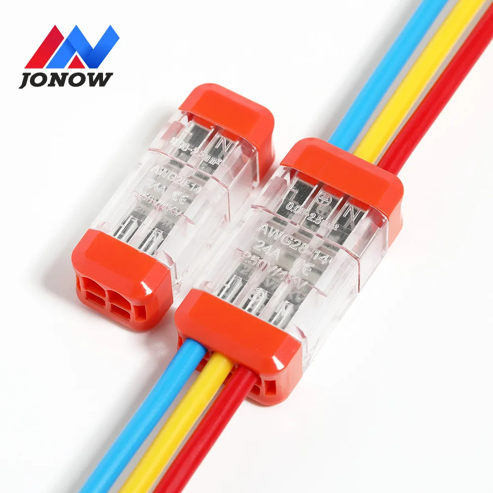 3/5/10PCS Fast Wiring Electrical Wire Connector Mini Type Compact Wire Connection Push-in Butt Conductor Terminal Block