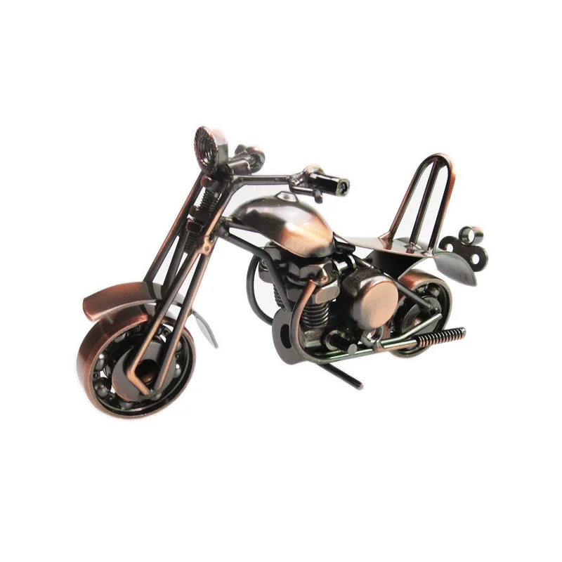 

Small Iron Motorcycle Model Diecast Metal Motorcycle Crafts Decoration Toy Birthday Gift Autos De Juguete Speedwheels 15x6x7.5cm