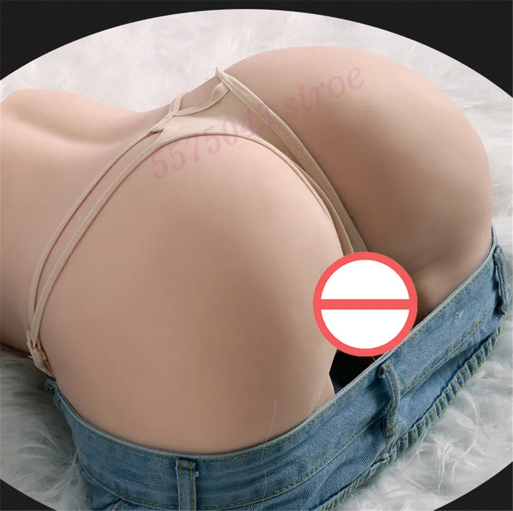Big Ass Rrealistic Vagina Real Doll Sex Toys Silicone Woman Reality Vagina Anal Double Channel Vaginal Masturbator Sex Toys