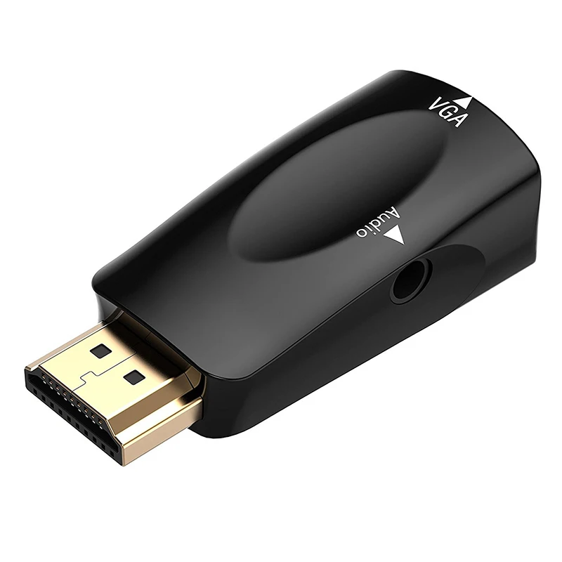 Felkin HDMI-compatible to VGA Adapter with Audio Cable HDMI Male Female 1080P Video Converter for HDTV Laptop Projector | Электроника