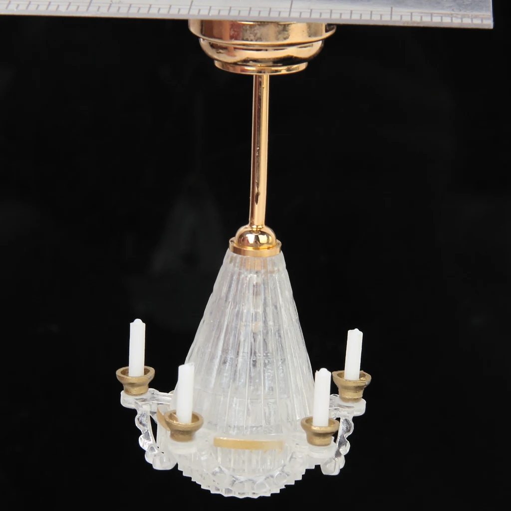 

Dollhouse Miniature 5 Candle Chandelier LED Lamp Battery Powered