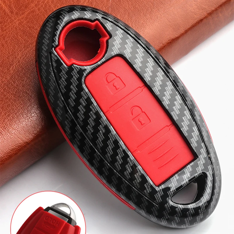 Чехол для автомобильного ключа из АБС-углеродного волокна 2019 г. Для Nissan Infiniti QX50 Q50L