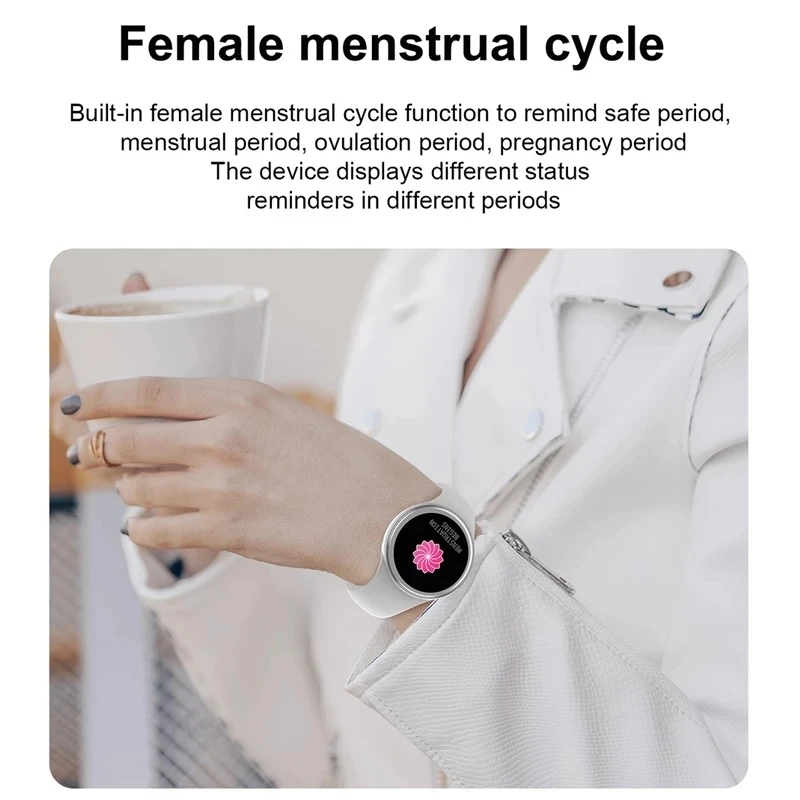 GEJIAN Woman Smartwatch Women IP68 Waterproof Weather Display Sports Fitness Tracker for Xiaomi Huawei ios Smart Watch Girl Gift