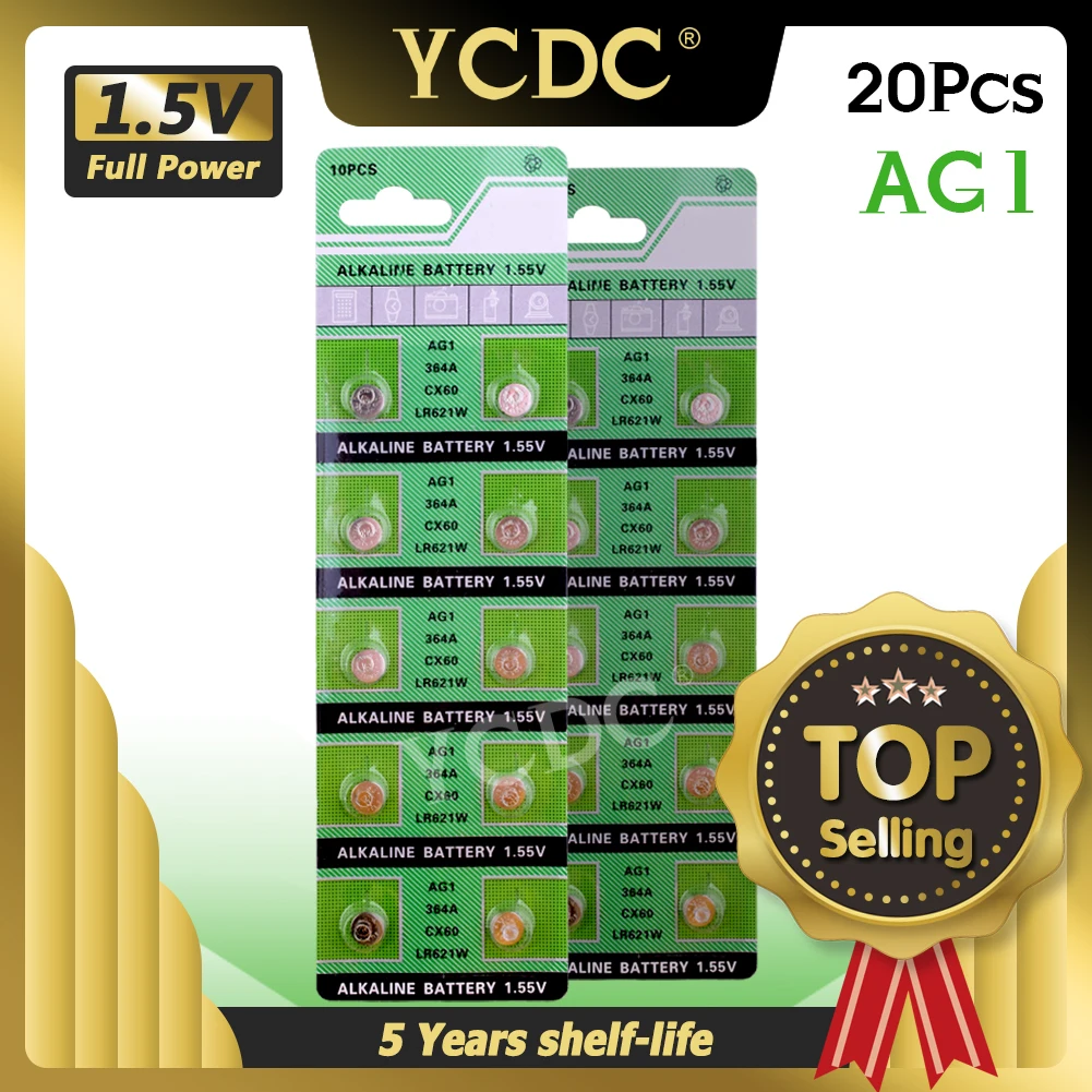 20шт/2 карты AG1 для часов игрушка на пульте дистанционного управления LR621 SR621 164