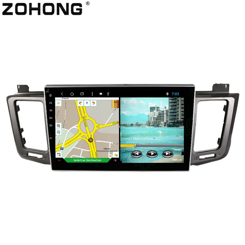 10,2 дюймов 2.5D Octa 8 Core 2G+ 32G Автомобильный dvd-плеер на основе Android для Toyota RAV4 для Toyota Previa RAV 4 RAV-4 2012- Авто gps навигации радио BT