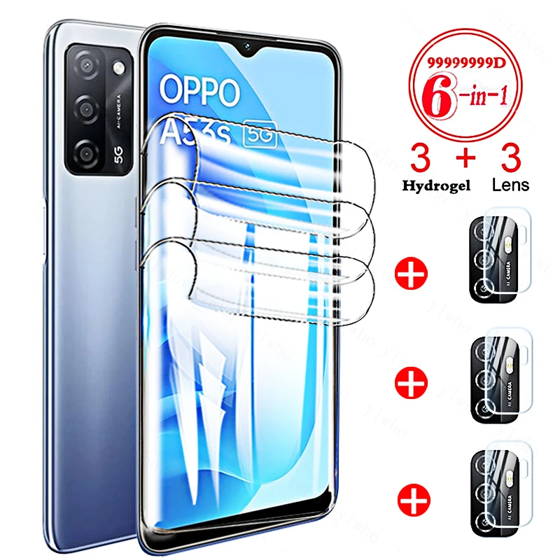 

Protective Soft Hydrogel for OPPO A53 A53S 5G A94 A93 A95 A73 A74 A54 A15 A72 Screen Protectors Film Tempered Glass Camera Lens