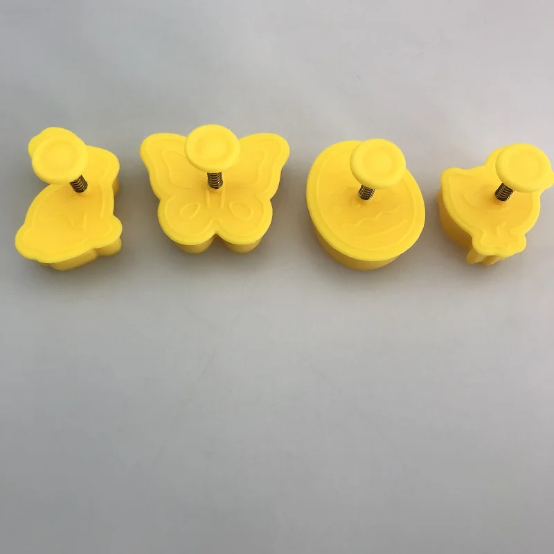 4 шт./компл. форма для печенья в виде животных кролик Бабочка Цыпленок яйцо