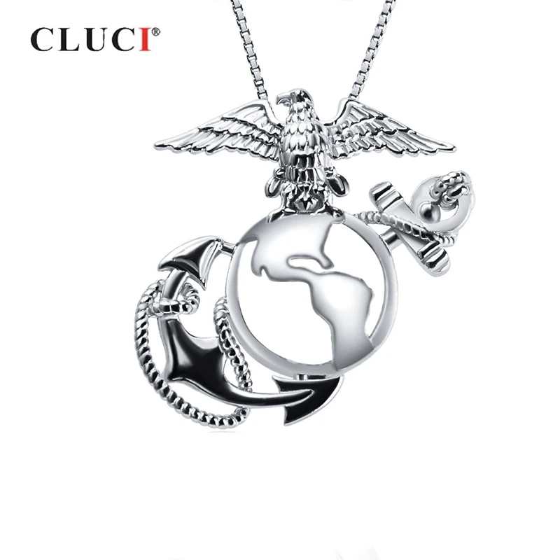 CLUCI серебро 925 пробы клетка кулон для жемчужные изготовления украшений женщин