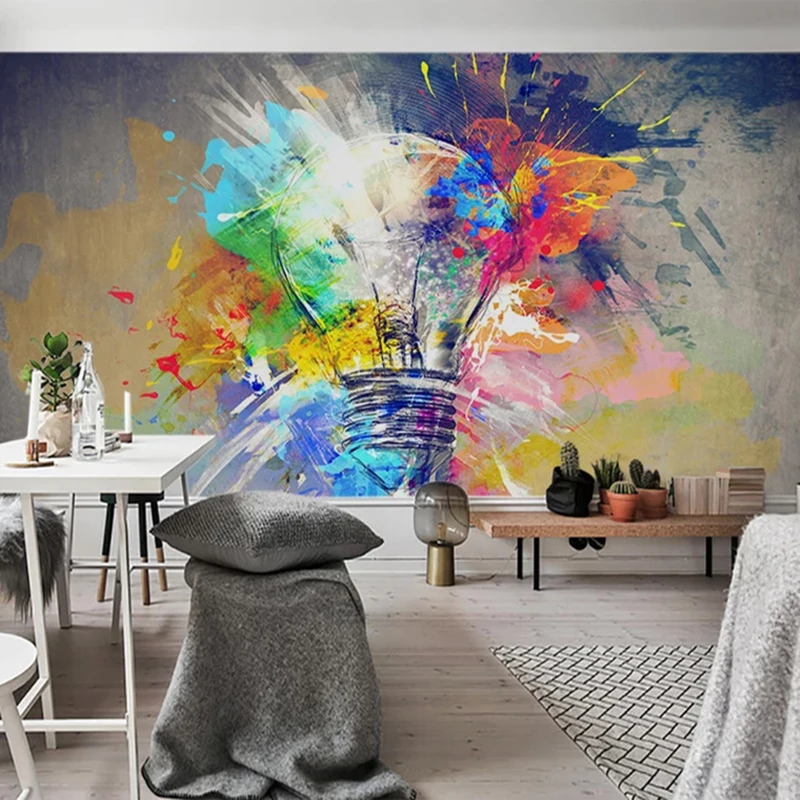 Пользовательские 3D фото обои фрески креативные ручная роспись граффити