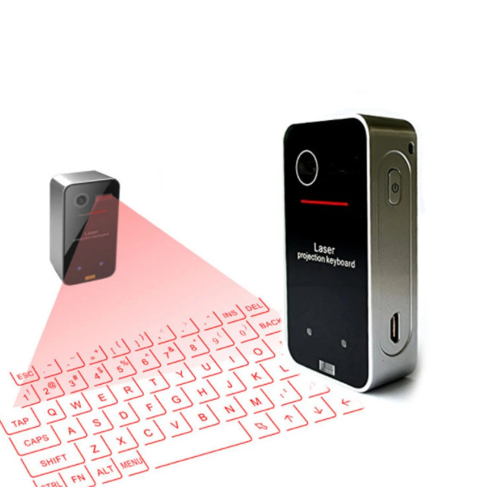 Laser Keyboard Portable Wireless Virtual Clear Projection for iPhone Android Smart Phone iPad Tablet Notebook | Компьютеры и офис