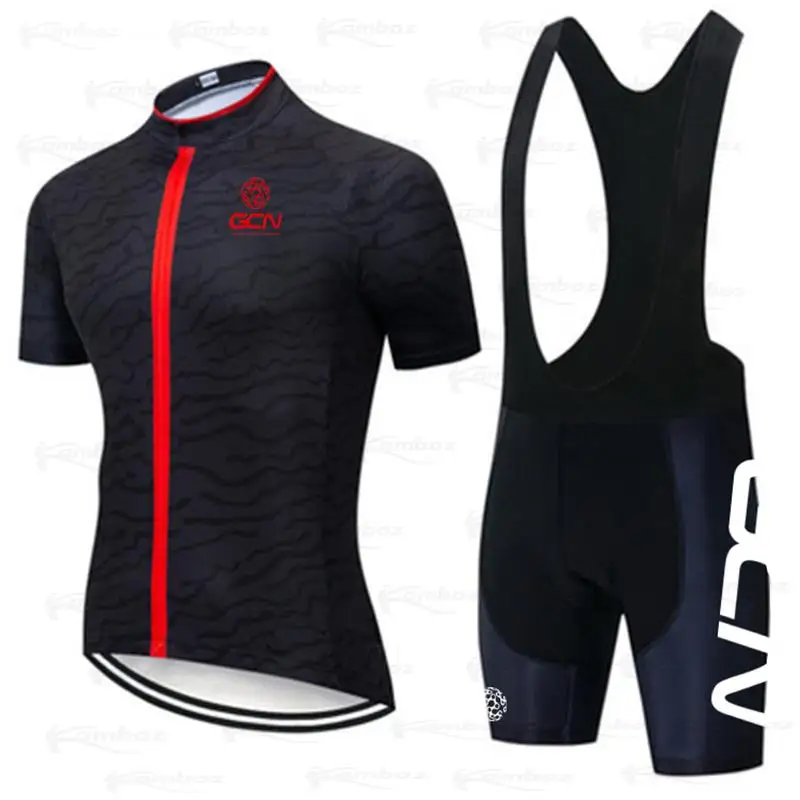 

New Team GCN Cycling Clothing Set 2022 Jersey Men Short Sleeve Quick Dry MTB Clothes Bike Uniforme Ropa Ciclismo Hombre Maillot