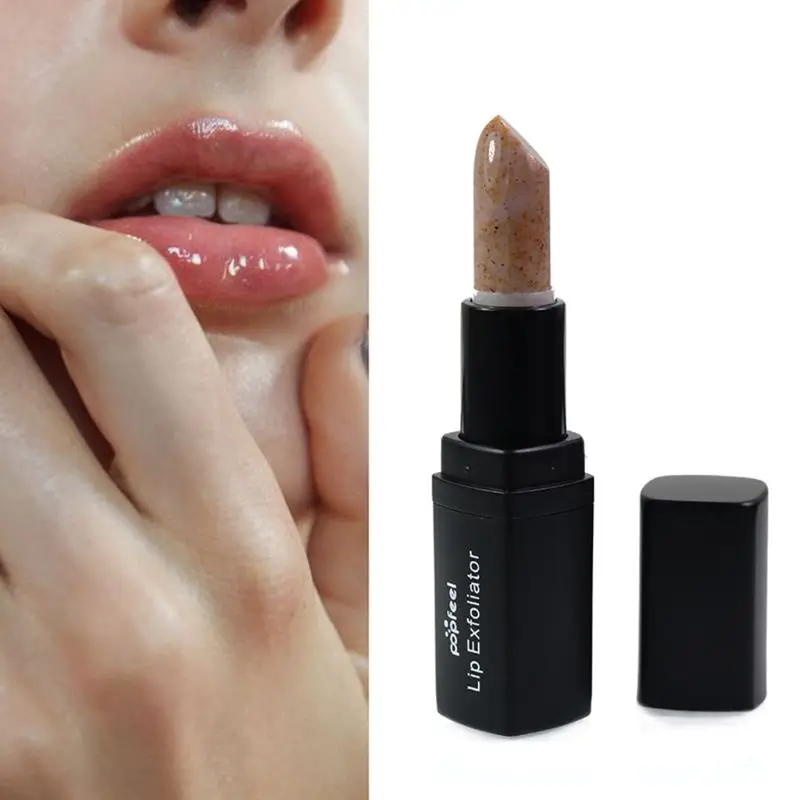1 шт. женское удаление ороговевшей кожи макияж помада эксфолиант для губ