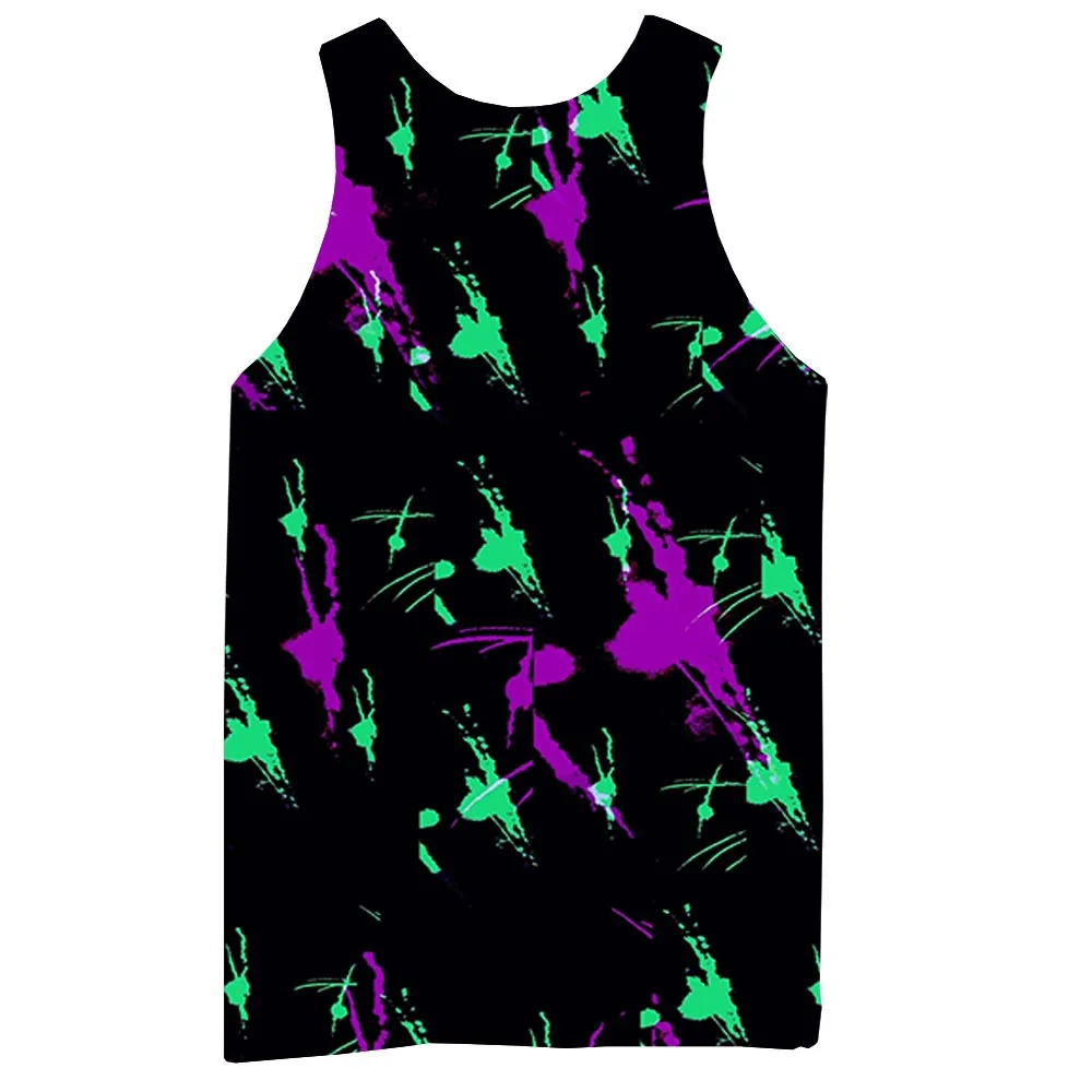 

Graphic Tank Top For Men 3D Print Sleeveless Pattern Top Pigment Tees