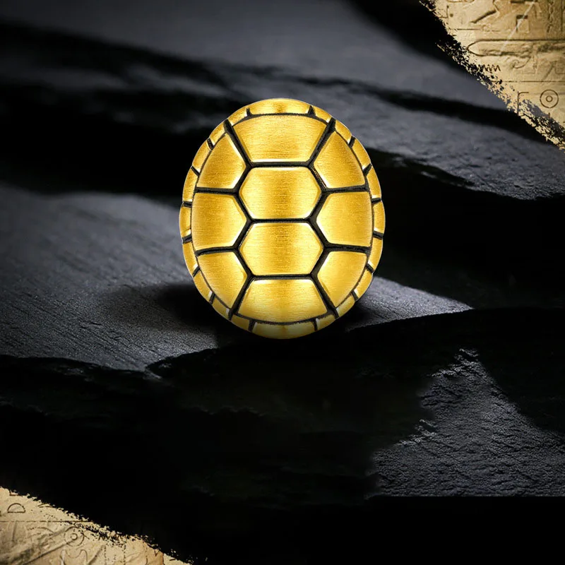 

CHUHAN Au999 Turtle Shell Tattoo Man Bracelet 999 Gold Jewelry Impleying Wealth Ifts for Men Simple Atmosphere Fine Jewelry