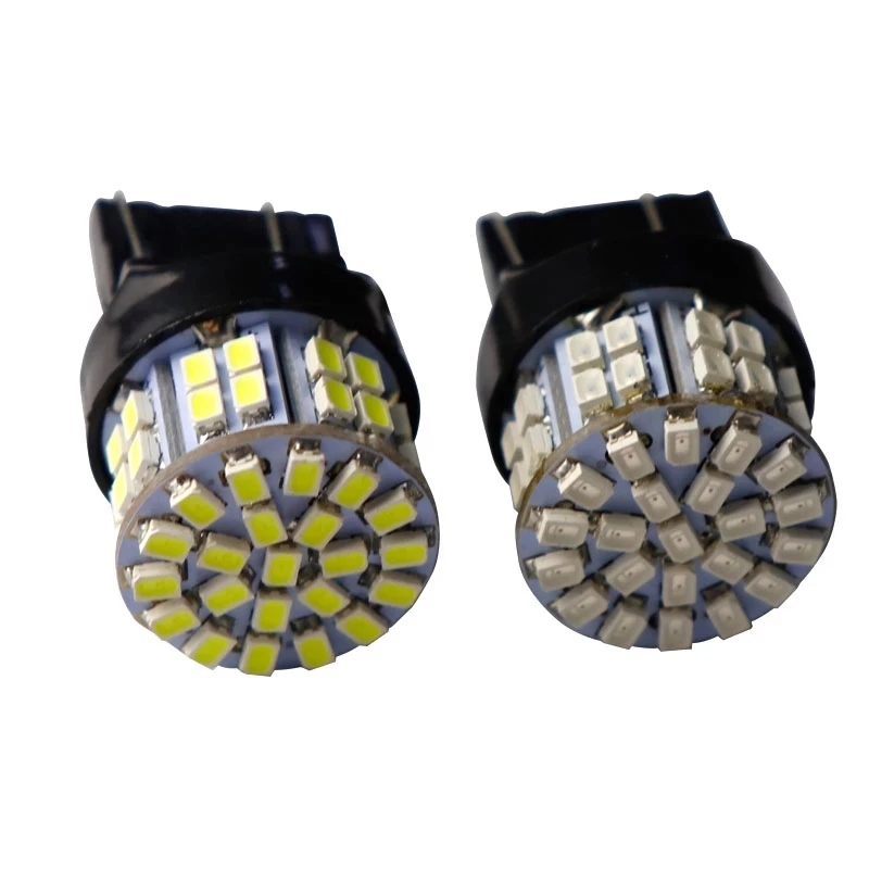 100X Автомобильный авто T20 7443 7440 580 Стробоскопическая вспышка 50 SMD 1206 LED T25 3156 3157