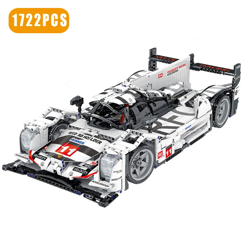 

2021 New Technical Hbrid 1722PCS Building Blocks Bricks Creative Super Sport Racing Car Toys for Kids Gifts