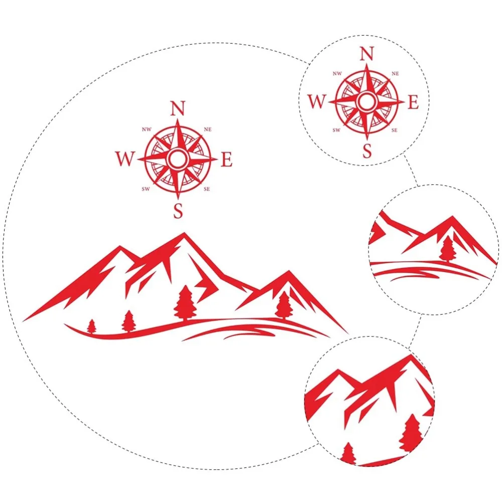 

2pcs Car Decor Accessories Vehicle Body Stickers Car Exterior Stickers