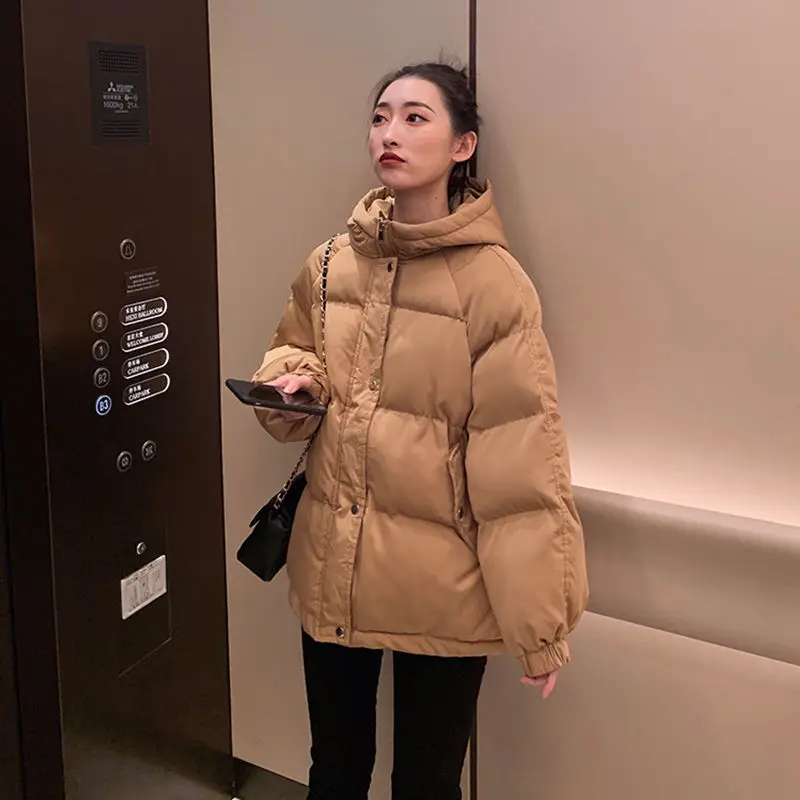 Новая зимняя куртка женские парки пальто с капюшоном Женская Толстая теплая