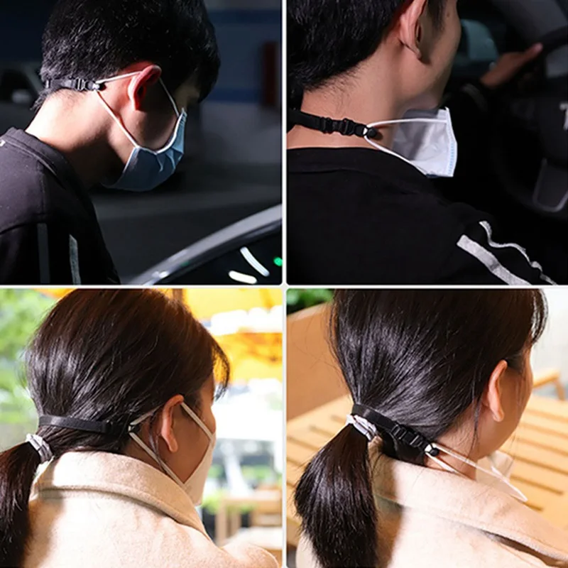 

5pcs/lot Anti-slip Mask Ear Grips Adjustable Extension Mask Hook Ear Rope Hook Face Masks Fixing Buckle Holder Mask Accessories