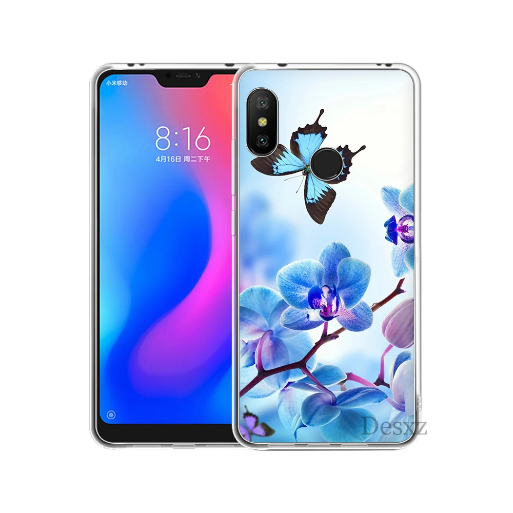 Чехол фантазия разноцветный принт в виде бабочки Coque для Xiaomi Redmi mi 8 SE Примечание 5