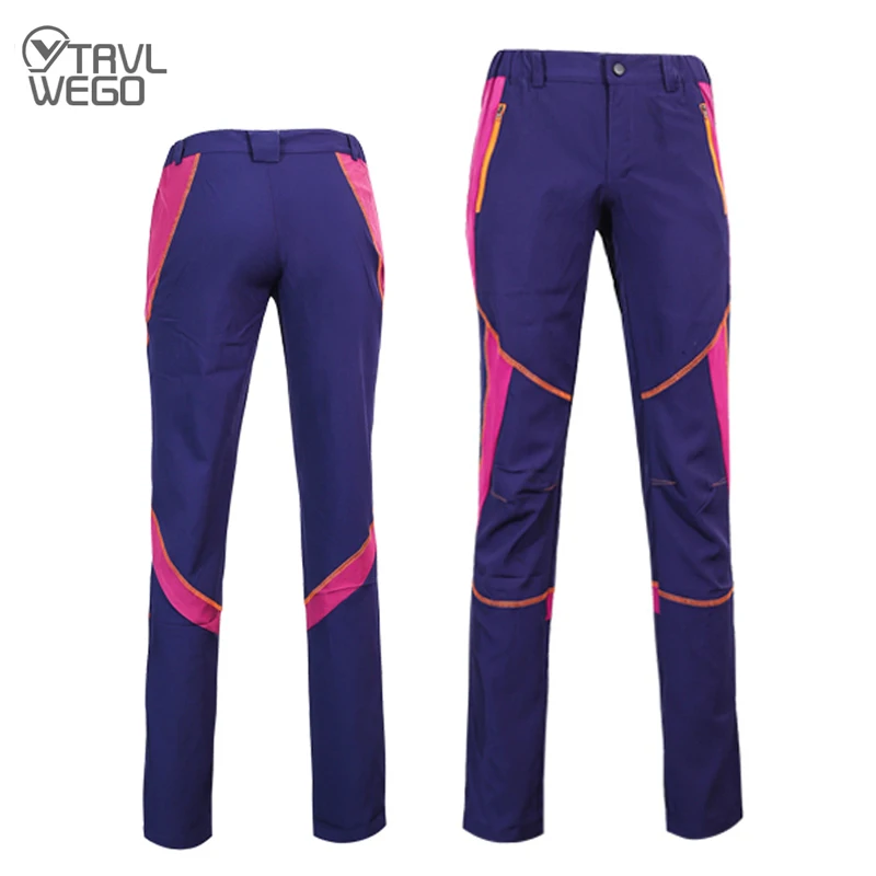 Фото TRVLWEGO Women Stretch Waterproof Camping Hiking Pants Outdoor Sport Trousers Summer Trekking Mountain Climbing Fishing Pants №1