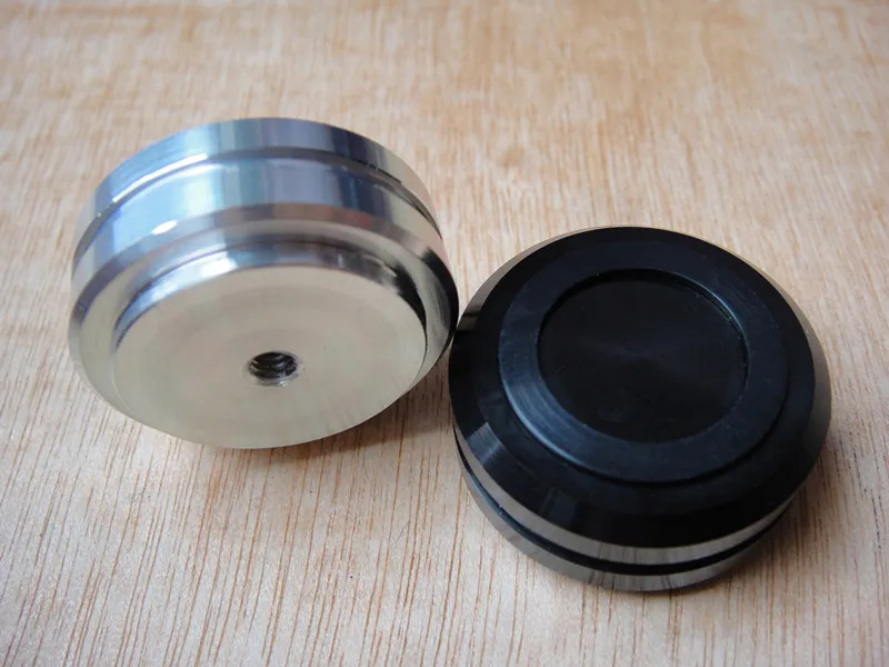 

4pcs 30*13mm Full Aluminum Audio Speaker Feet With Stripe Shock Absorber Feet