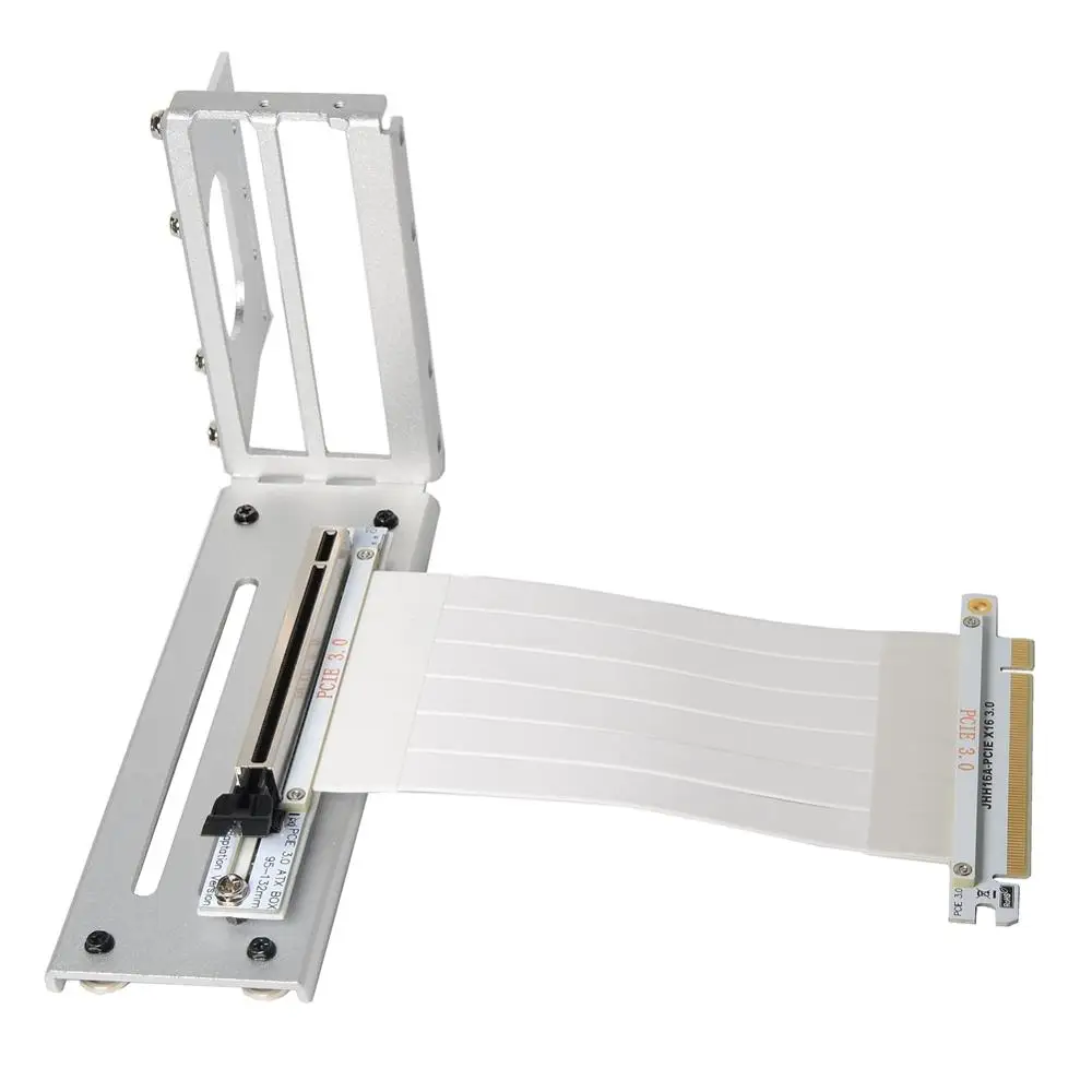 Видеокарта PCI E с вертикальным кронштейном 10 3 0 см + кабель удлинитель GEN3 PCIe 100