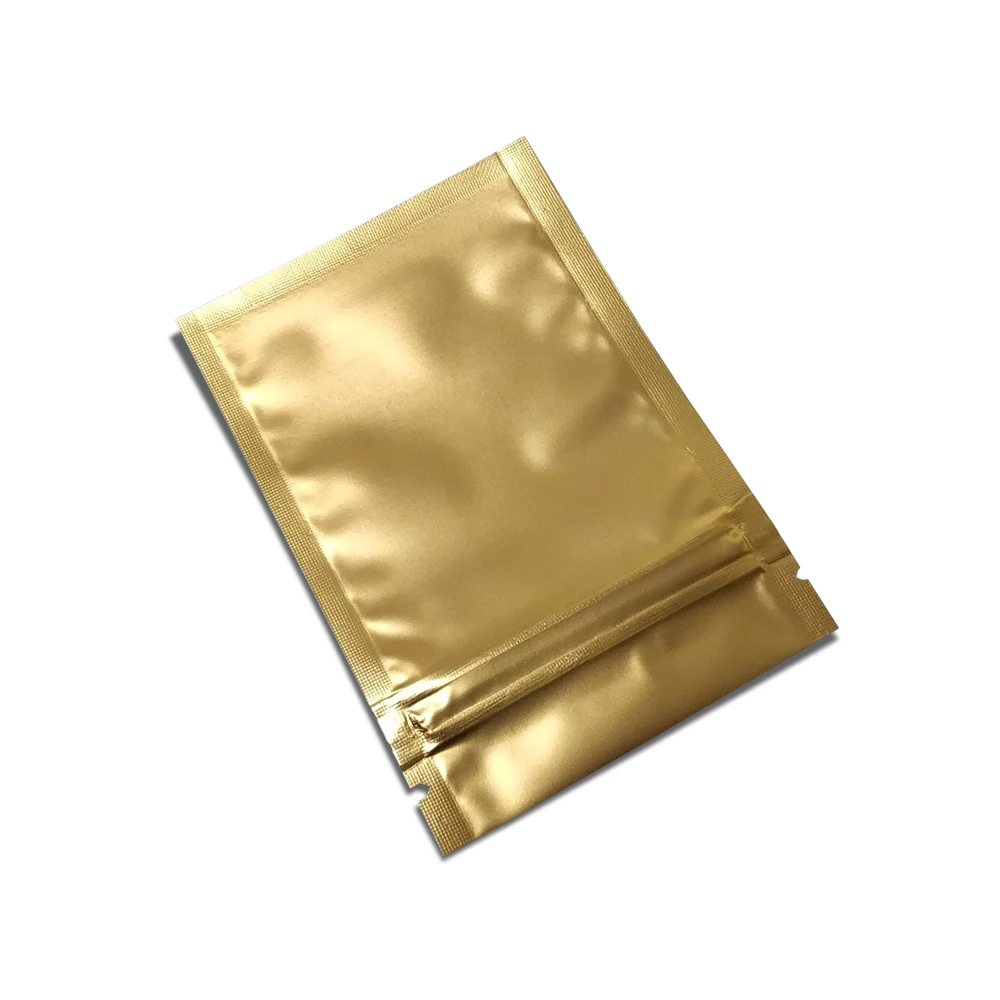 Матовые пакеты из алюминиевой фольги черного/белого/золотого/зеленого цвета