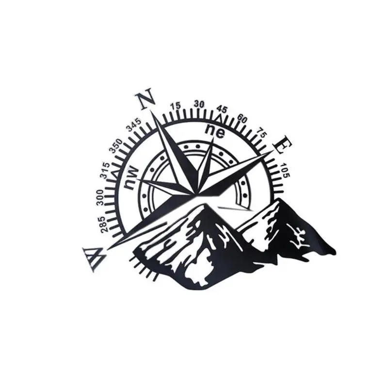 

Car Sticker Off-road Compass Rose Navigate Vinyl Sticker Decal Car Truck Auto Laptop Waterproof Car Door and Hood,48cm*34cm