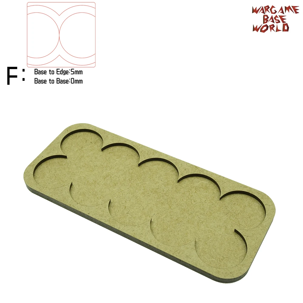 Основа Wargame World Tray 10 опоров 32 мм круглая двойная форма Beeline MDF|Наборы для сборки