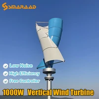 new to new energy windmill vertical wind generator 1000w 12v 24v maglev off grid system household small factory