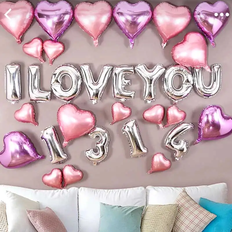 16 дюймов Золотой Серебряный A-Z буквы Алфавит фольга шары свадебное событие